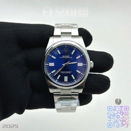 CLEAN공장 롤렉스 오이스터퍼페츄얼 41 블루다이얼 브레이슬릿 클린공장Oyster Perpetual 124300 41mm Clean 1:1 Best Edition 904L Steel Blue Dial VR3230