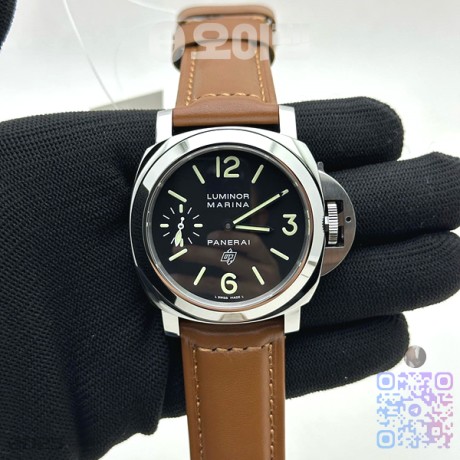 HW공장 파네라이 루미노르 마리나 PAM005 솔리드백 가죽스트랩 PAM005 N HWF 1:1 Best Edition on Brown Leather Strap A6497
