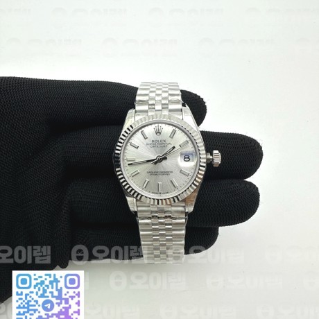 GS공장 롤렉스 데이저스트 31 실버다이얼 브레이슬릿 Datejust 31mm 178274 SS Silver Stick Markers Dial on SS Jubilee Bracelet SEIKO NH05A