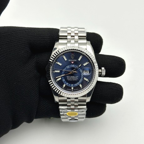 ZF공장 롤렉스 스카이드웰러 스틸 블루다이얼 브레이슬릿 Sky-Dweller 326934 904L SS ZF 1:1 Best Edition Blue Dial on SS Jubilee Bracelet A2824