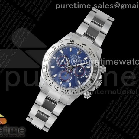 QF공장 롤렉스 스틸 데이토나 블루레이싱다이얼 브레이슬릿 Daytona 116509 QF 1:1 Best Edition Blue Dial on SS Bracelet SH4130 V3