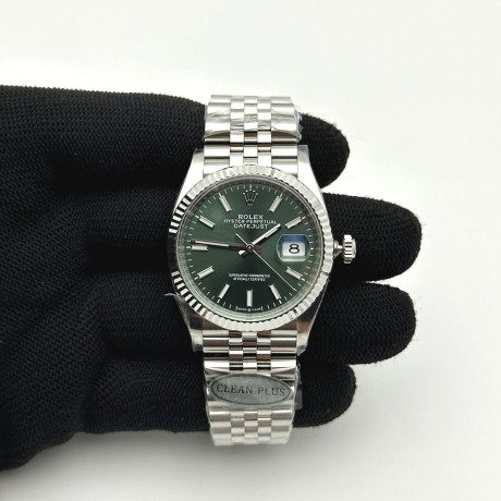 [26.01 UP] Clean공장 롤렉스 데이저스트 36 스틸 그린다이얼 플루티드베젤 쥬빌레브레이슬릿 DJ 36mm Jub Flt 904L SS/SS Grn/Stk CLEAN PLUS DD3235 클린 플러스