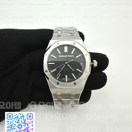 APS공장 오데마피게 로얄오크 15510 50주년기념판 블랙다이얼 브레이슬릿  Royal Oak 41mm 15510 "50th Anniversary" SS APSF 1:1 Best Edition Black Dial on SS Bracelet SA4302 Super Clone