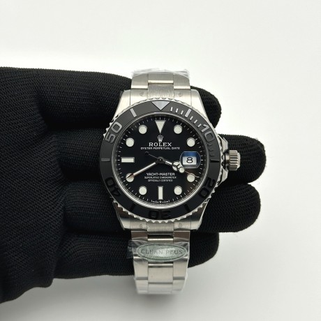 Clean공장 롤렉스 요트마스터 티타늄 블랙다이얼 브레이슬릿 클린공장 Yacht-Master 226627 Titanium Clean 1:1 Best Edition Black Dial on Titanium Bracelet VR3235
