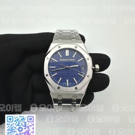 APS공장 오데마피게 로얄오크 15510 50주년기념판 블루다이얼 브레이슬릿 Royal Oak 41mm 15510 "50th Anniversary" SS APSF 1:1 Best Edition Blue Dial on SS Bracelet SA4302 Super Clone