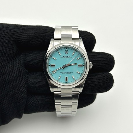 VS공장 롤렉스 오이스터퍼페츄얼 36 티파니 블루다이얼 브레이슬릿 터콰이즈 Oyster Perpetual 126000 36mm VSF 1:1 Best Edition 904L Steel Tiffany Blue Dial VS3230 V2