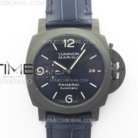 VS공장 파네라이 PAM1664 카보테크 블루다이얼 가죽스트랩 PAM1664 Carbotech VSF 1:1 Best Edition on Blue Leather Strap P.9010 Clone(SB)