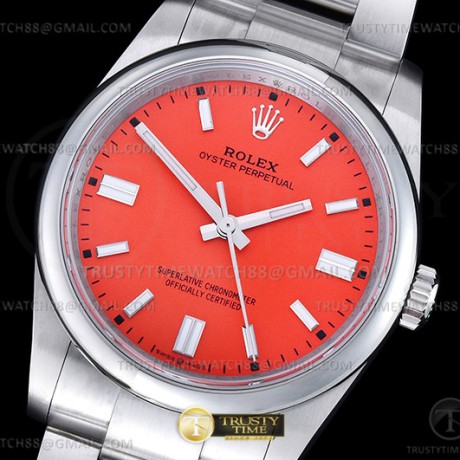 GM공장 롤렉스 오이스터퍼페츄얼 36 레드다이얼 브레이슬릿 3230 Oyster Pert 36mm 904 126000 SS/SS Red GMF V2 VR3230