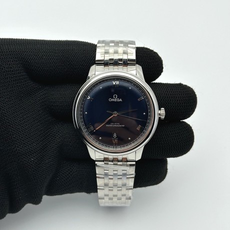 VS공장 오메가 드 빌 스틸 블루다이얼 브레이슬릿 De Ville Date SS VSF 1:1 Best Edition Blue Dial on SS Bracelet A8800