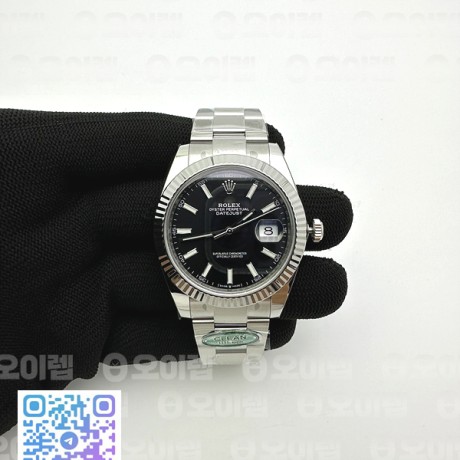 CLEAN공장 롤렉스 데이저스트 41 스틸 블랙다이얼 오이스터브레이슬릿 클린공장 DJ2 41mm Oys Flt 904L SS/SS Blk/Stk Clean VR3235