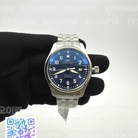 V7공장 IWC 파일럿 마크20 블루다이얼 브레이슬릿