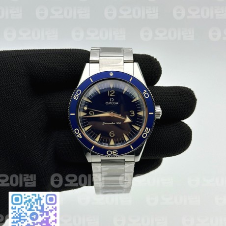 VS공장 오메가 씨마스터 헤리티지 블루다이얼 브레이슬릿 Seamaster 300 Heritage VSF 1:1 Best Edition Blue Dial on SS Bracelet A8912 Super Clone