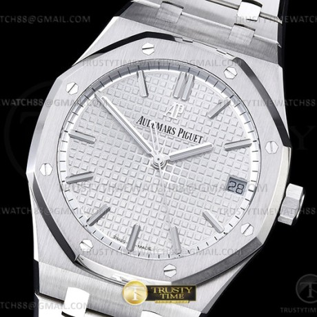 ZF공장 오데마피게 로얄오크 15500 화이트다이얼 브레이슬릿 Royal Oak 41mm 15500 SS/SS White ZF V3 A4302