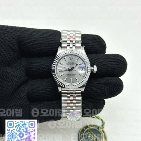 APS공장 롤렉스 레이디 데이저스트 28 스틸 실버바다이얼 플루티드베젤 쥬빌레브레이슬릿 Datejust 28mm 279179 SS APSF Best Edition Silver Dial Sticks Markers on SS Jubilee Bracelet NH05