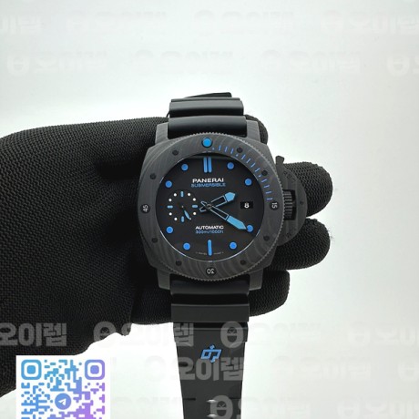 VS공장 파네라이 PAM1616 카보테크 블랙다이얼 러버스트랩 PAM1616 Carbotech Submersible 47mm CB/RU VSF P9000