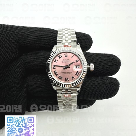 BP공장 롤렉스 데이저스트 28 핑크다이얼 2671 Datejust 28mm 279174 SS BP Best Edition Pink Roman Markers Dial on SS Jubilee Bracelet ETA2671