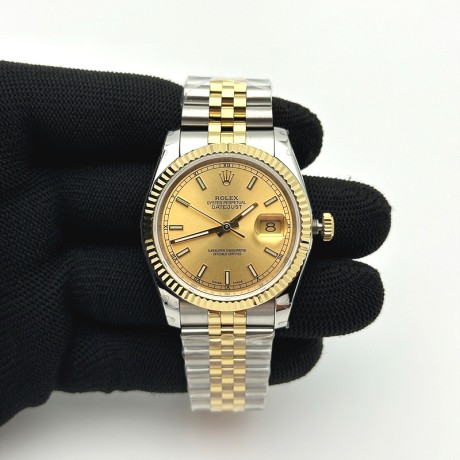 BP공장 롤렉스 데이저스트 36 옐로우골드콤비 샴페인다이얼 브레이슬릿 Rolex DateJust YG Combi&Champagne Dial V2
