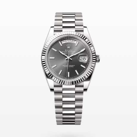 VS공장 롤렉스 데이데이트 40 스틸 그레이다이얼 프레지던트브레이슬릿 텅스텐 DayDate 40mm Flt SS/SS Grey/Stk VSF VS3255