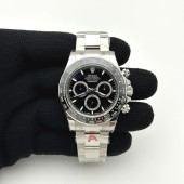 VS공장 롤렉스 신형 세라믹 데이토나 블랙다이얼 브레이슬릿 4131 Daytona 126500 VSF 1:1 Best Edition 904L Steel Black Dial on SS Braclet DD4131