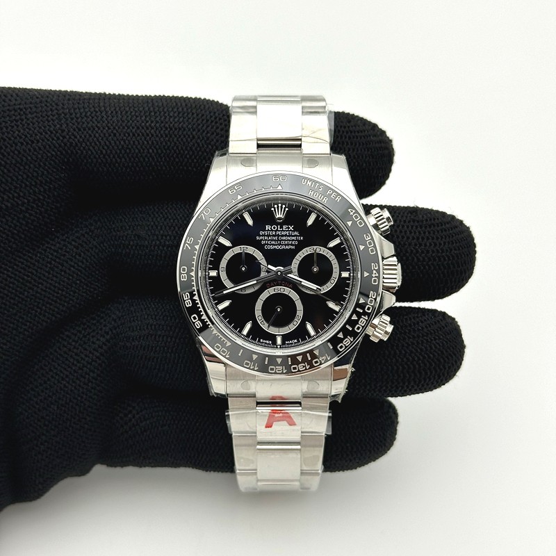 VS공장 롤렉스 신형 세라믹 데이토나 블랙다이얼 브레이슬릿 4131 Daytona 126500 VSF 1:1 Best Edition 904L Steel Black Dial on SS Braclet DD4131