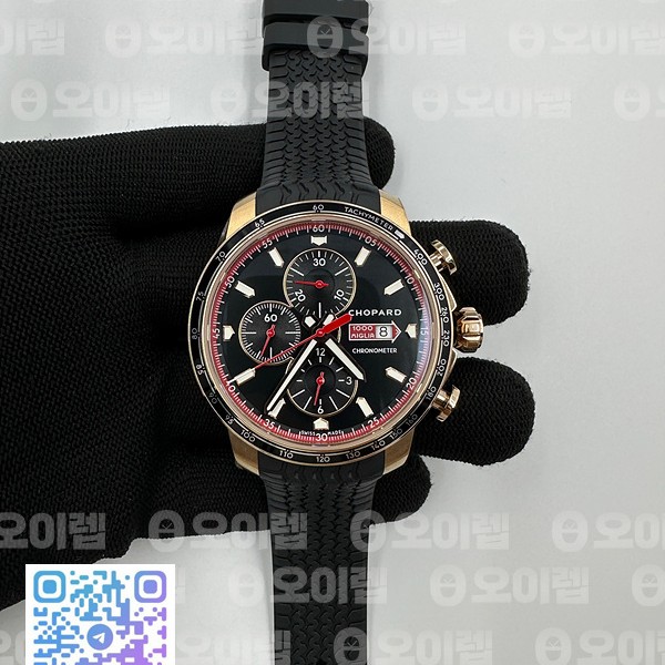 V7공장 밀레미글리아 블랙다이얼 러버 Mille Miglia 168571 RG/RU Black V7F A7750