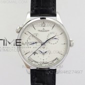 예거르쿨트르 마스터 MASTER CONTROL POWER RESERVE SS WHITE DIAL ON BLACK LEATHER STRAP A939