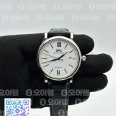 V7공장 포르토피노 화이트다이얼 악어스트랩 Portofino '150 Years' IW356519 White Dial on Black Croco Strap ETA2892