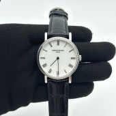 TW공장 파텍필립 칼라트라바 화이트다이얼 가죽스트랩 Calatrava 5120G SS/LE White Roman Asia 21J Mod Cal.240
