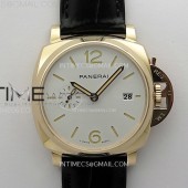 VS공장 파네라이 PAM1336 화이트다이얼 블랙버러스트랩 PAM1336 Y RG VSF 1:1 Best Edition White Dial on Black Leather Strap Asian P900