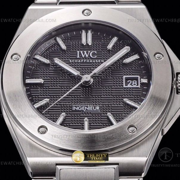 GH공장 IWC 인제니어 블랙다이얼 브레이슬릿 IWC0555B - Ingenieur Auto SS/SS Black GHF MY9015