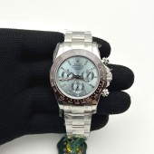 OM공장 롤렉스 세라믹 데이토나 아이스다이얼 바게트인덱스 브레이슬릿 Daytona 116506 SS OMF Best Edition Ice Blue Crystal Dial on SS Bracelet A7750