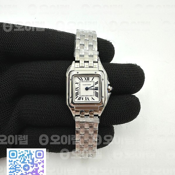 8848공장 까르띠에 팬더 시크릿 레이디즈 22MM 스틸 화이트다이얼 브레이슬릿 PANTHÈRE SECRETE LADIES 22MM SS WHITE DIAL ON SS BRACELET RONDA QUARTZ