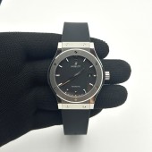 JJ+공장 위블로 클래식퓨전 42mm 블랙다이얼 러버스트랩 Classic Fusion Bang 42mm SS/RU Black JJ+F A1110  (제이제이플러스)