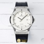 JJ+공장 위블로 클래식퓨전 42mm 화이트다이얼 가죽스트랩 Classic Fusion Bang 42mm SS/LE White JJ+F A1110  (제이제이플러스)