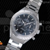 OM공장 오메가 스피드마스터 Speedmaster '57 Co-Axial Black Dial White Markers on SS Bracelet A9300