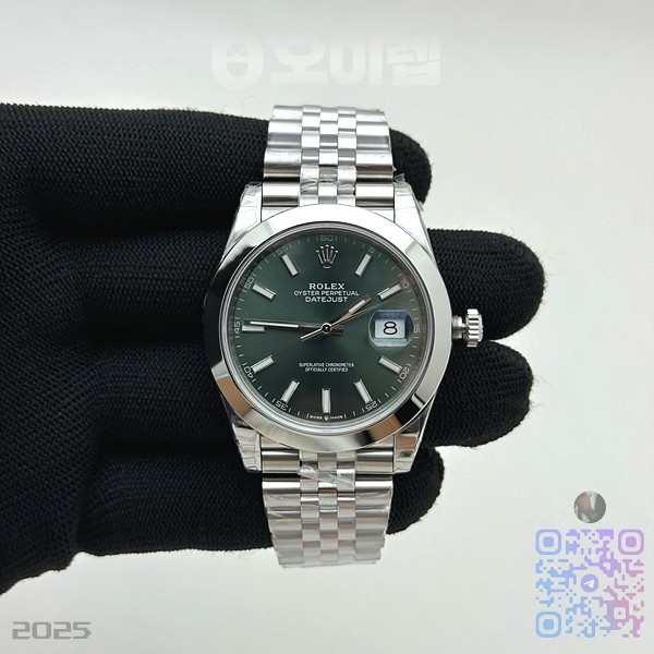 VS공장 롤렉스 데이저스트 41 스틸 그린다이얼 돔베젤 쥬빌레브레이슬릿 DJ2 41mm Jub Smt 904L SS/SS Grn/Stk VSF VS3235