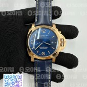 VS공장 파네라이 PAM1114 로즈골드금통 블루다이얼 블루핸즈 가죽스트랩 Pre Order PAM1114  RG VSF 1:1 Best Edition Blue Dial on Blue Leather Strap P.9010 Super Clone SB공장