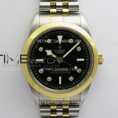 HT공장 튜더 블랙베이 41 옐로우골드콤비 다이아몬드인덱스 블랙다이얼 브레이슬릿 Black Bay 41mm SS/YG HTF 1:1 Best Edition Black Dial Diamond Marker On SS/YG Jubilee Bracelet Asian 5601