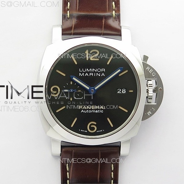 VS공장 파네라이 PAM1116 스틸 블랙다이얼 블루핸즈 가죽스트랩 Pre Order PAM1116  RG VSF 1:1 Best Edition Green Dial on Brown Leather Strap P.9010 Super Clone SB공장