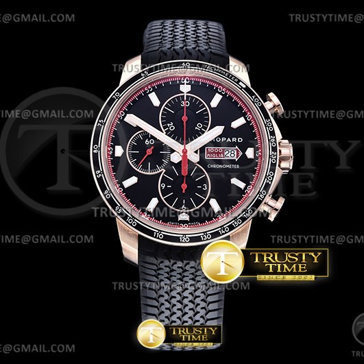 V7공장 밀레미글리아 블랙다이얼 러버 Mille Miglia 168571 RG/RU Black V7F A7750