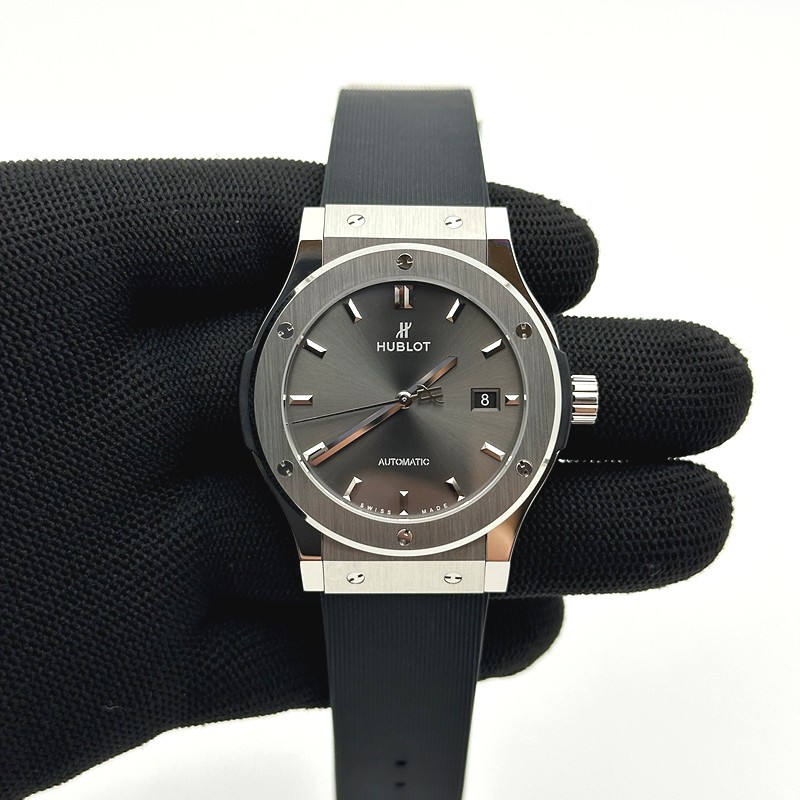 JJ+공장 위블로 클래식퓨전 42mm 그레이다이얼 러버스트랩 Classic Fusion Bang 42mm SS/RU Grey JJ+F A1110  (제이제이플러스)