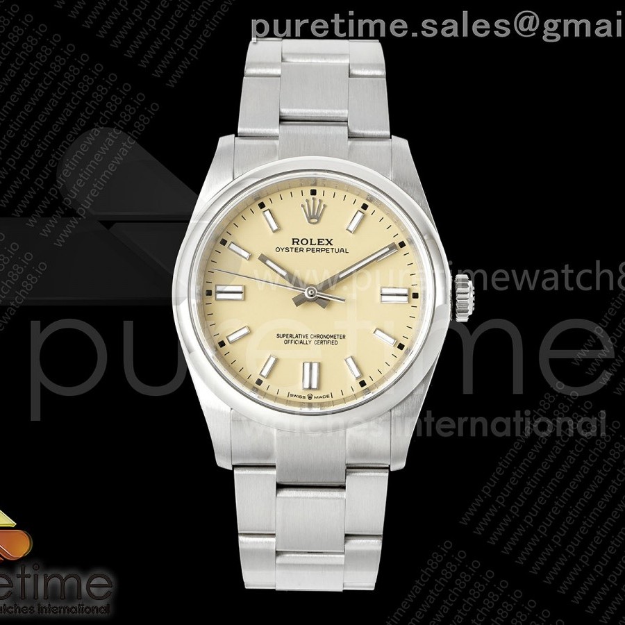KR공장 롤렉스 오이스터퍼페츄얼 36 크림다이얼 브레이슬릿 Oyster Perpetual 126000 36mm KRF 1:1 Best Edition 904L Steel 2025 Cream Dial VR3230