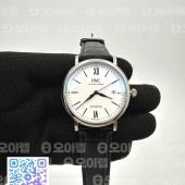 FK공장 IWC 포르토피노 스틸 화이트다이얼 가죽스트랩 Portofino Automatic SS White Dial Blue Markers on Black Leather Strap A2892