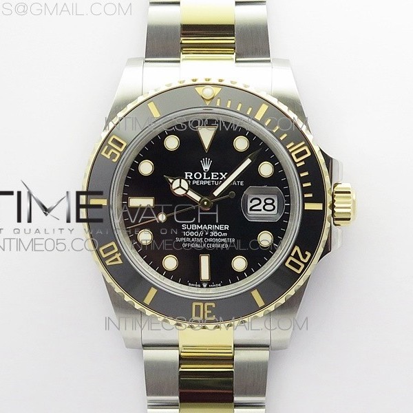 BP공장 41미리 흑콤 2813무브 28800진동 Submariner 41mm 126613 LN SS/YG BP Best Edition Black Dial on SS/YG Bracelet