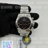 OM공장 롤렉스 스틸 데이토나 블랙레이싱다이얼 브레이슬릿 Daytona 116509 SS OMF Best Edition Black Numeral Dial on SS Bracelet A7750