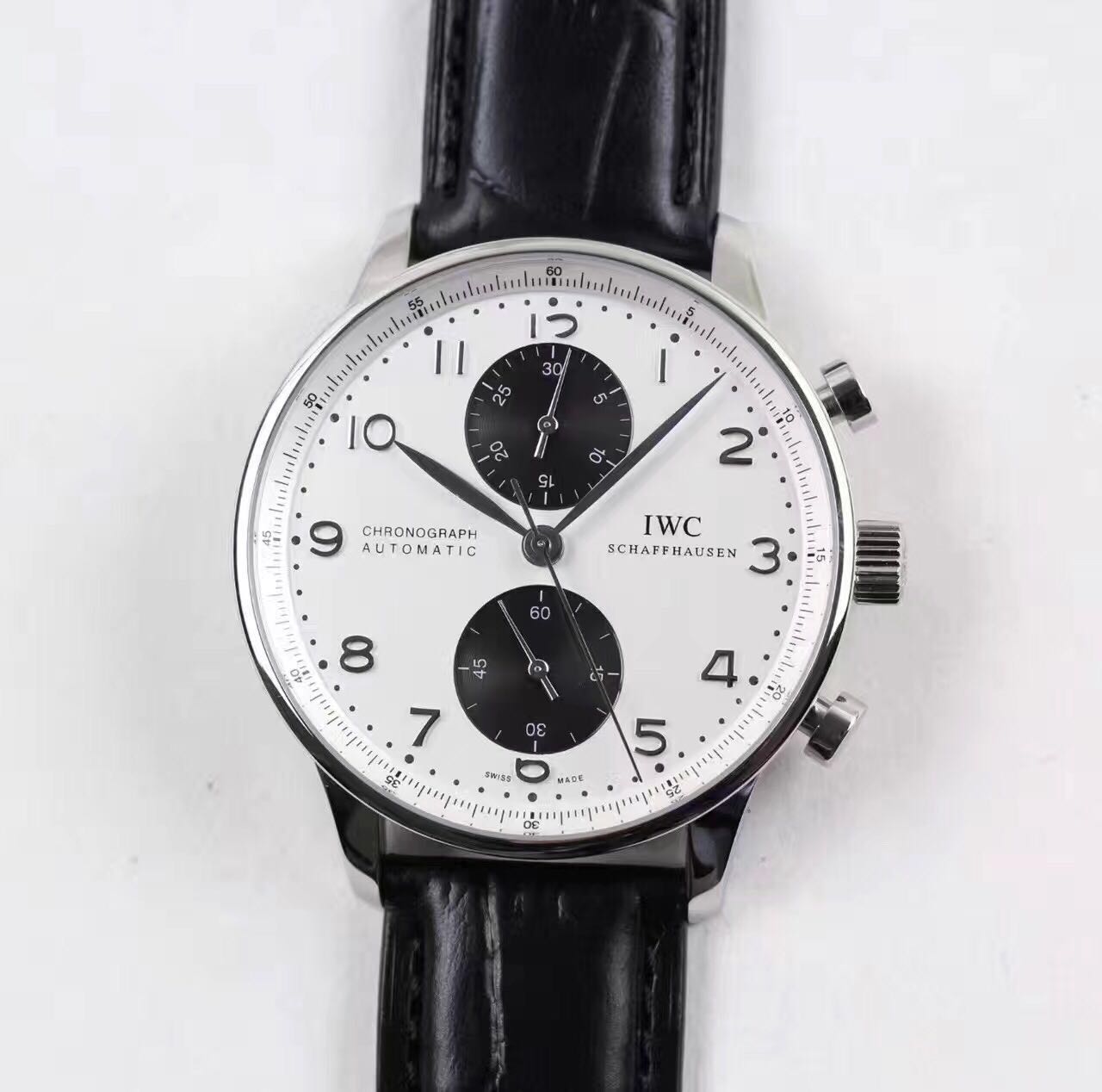 ZF공장 IWC 포르투기저 크로노그래프 371411 IWC Portuguese Chronograph 371411 화이트 블랙 v3