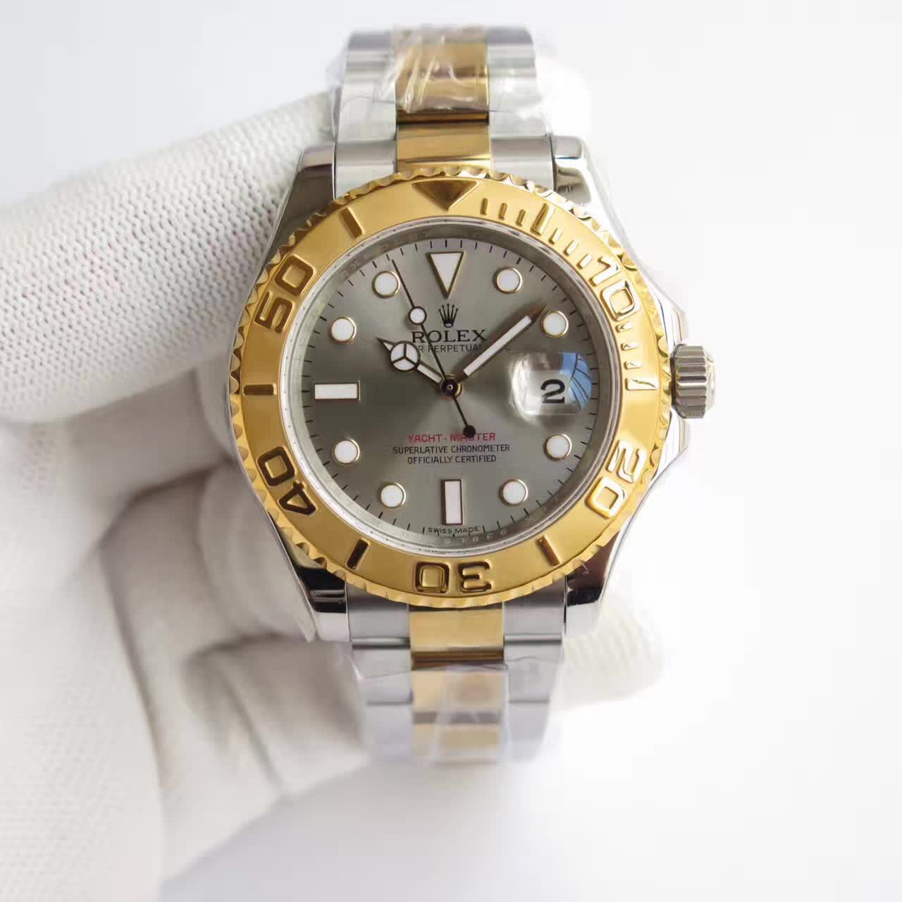 JF 롤렉스 요트마스터 콤비 그레이판 116622 Rolex Yacht Master YG Combi Gray Dial