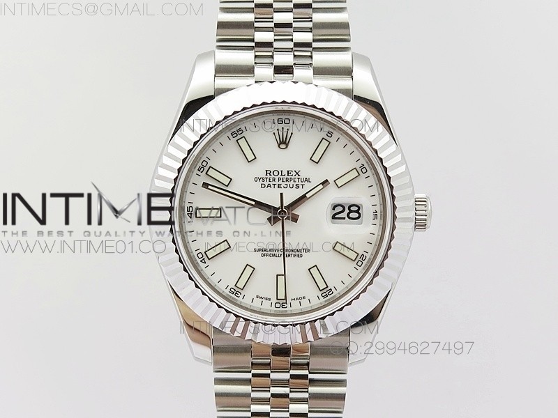 BP공장 V2 롤렉스 데이저스트2 스틸 화이트다이얼 바인덱스 Rolex DateJust2 SS&White Dial Bar Index 신형브레스렛