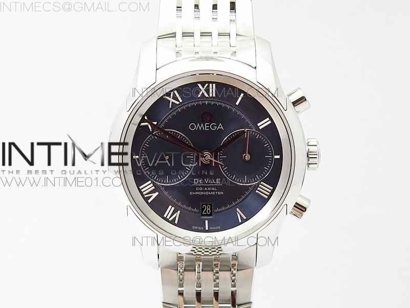 OM공장 오메가 드빌 크로노그래프 스틸 블루다이얼 브레이슬릿 DE VILLE CHRONOGRAPH SS  BLUE DIAL ON SS BRACELET A9300