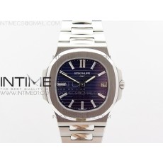 PF 노틸러스 점보 5711 40주년기념 한정판 NAUTILUS JUMBO 5711 40TH PF 1:1 BEST EDITION BLUE TEXTURED DIAL ON SS BRACELET A324 CLONE